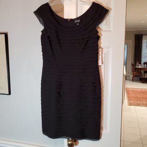 Adrianna Papell Black After 5 Evening Dress Sz 12